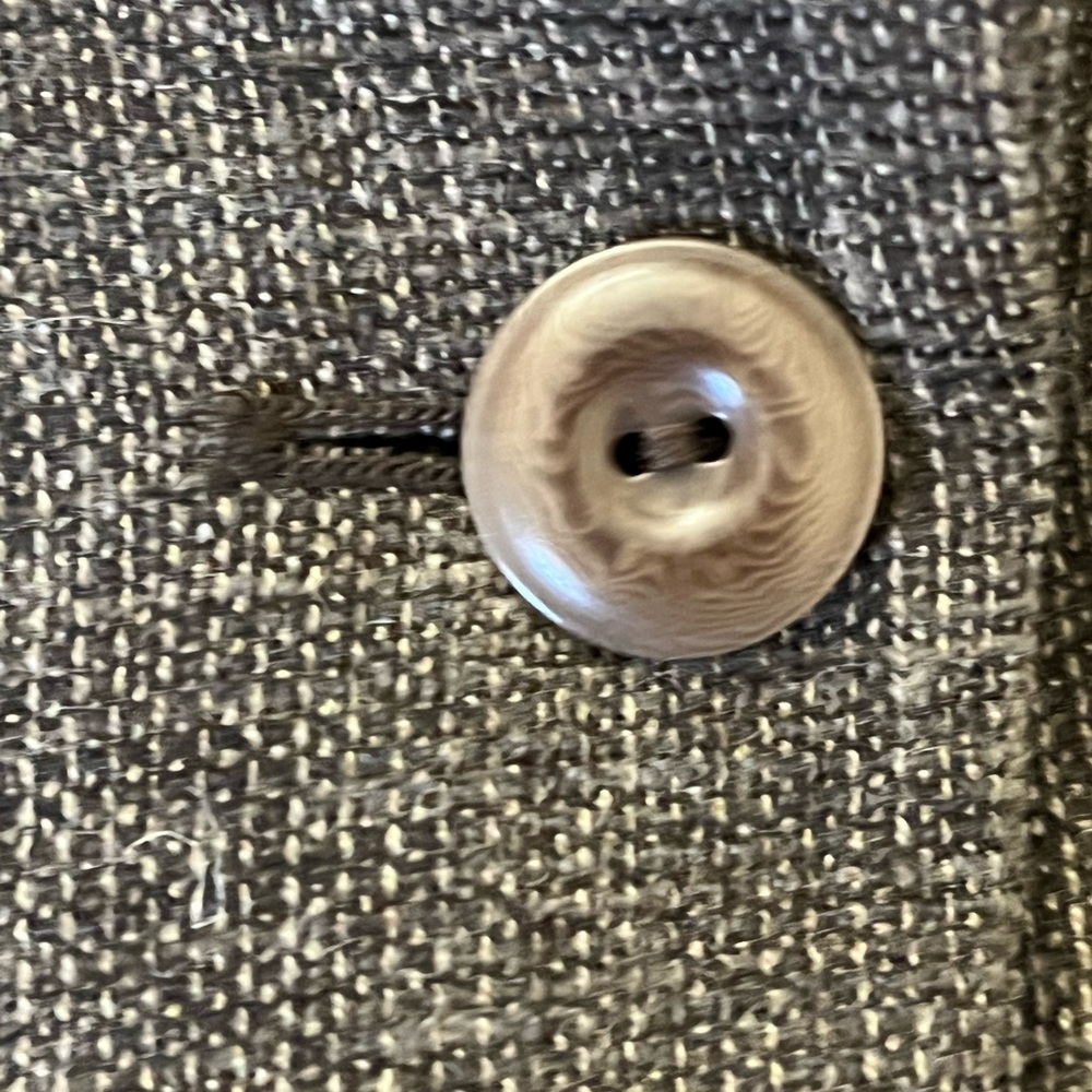 MaxMara wool tweed brown single button blazer - Picture 2 of 10